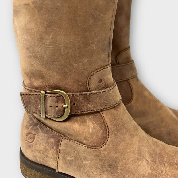 Born Braydon II Distressed Leather Tall Knee High Riding Boots Size 6 NEW - Picture 14 of 15